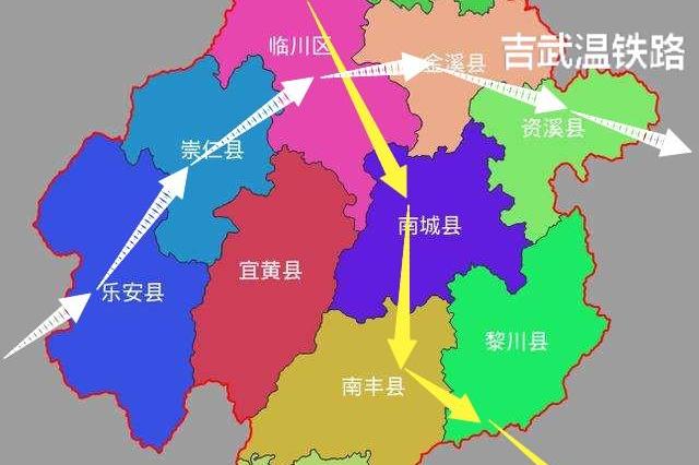 江西抚州高铁现状:乐安,宜黄等6县无高铁,广昌希望最渺茫!