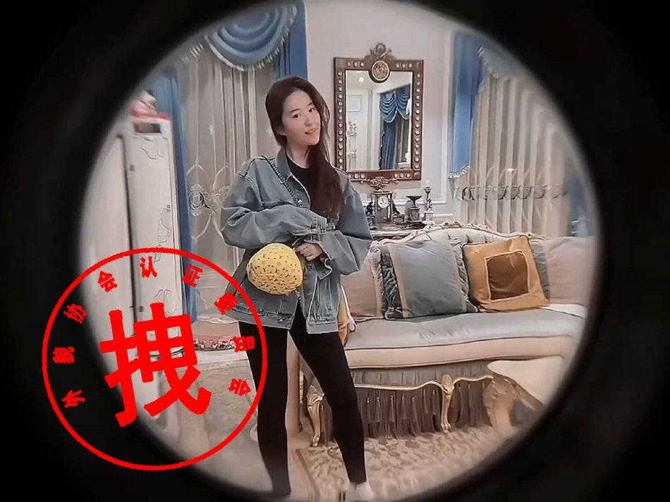 刘亦菲分享日常随拍 素颜撸猫手戴超大祖母绿戒指