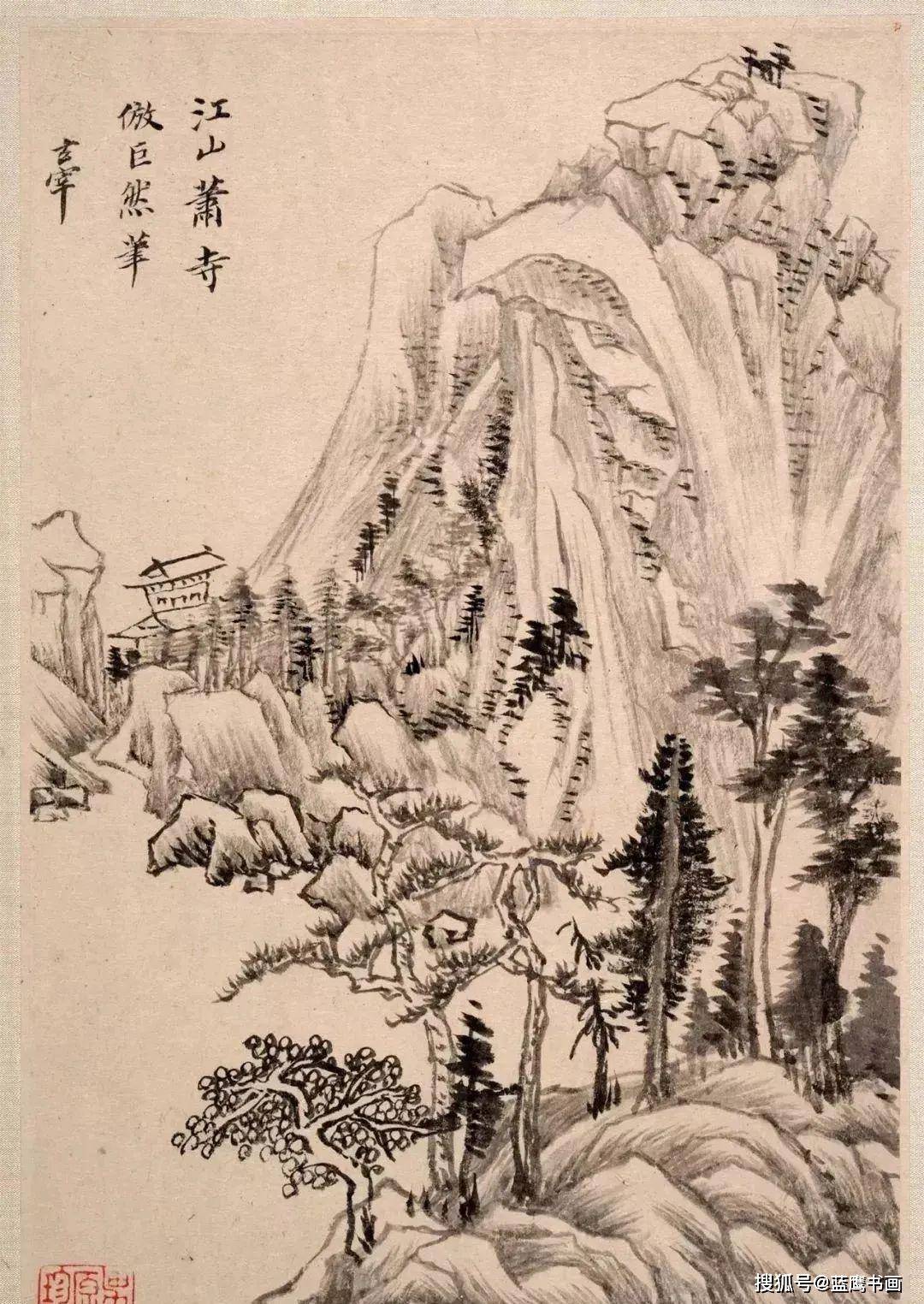 中国山水画内容丰富，就色墨形式而言，三大分类各有特色_水墨