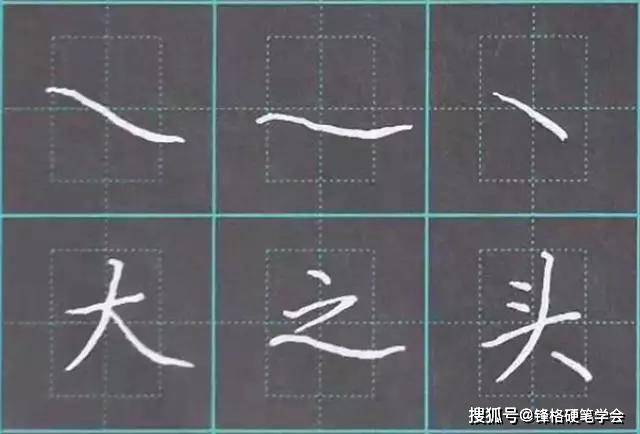 如下图: 五,捺 捺笔画在楷书中的形态一般为:斜捺,平捺(一波三折),反