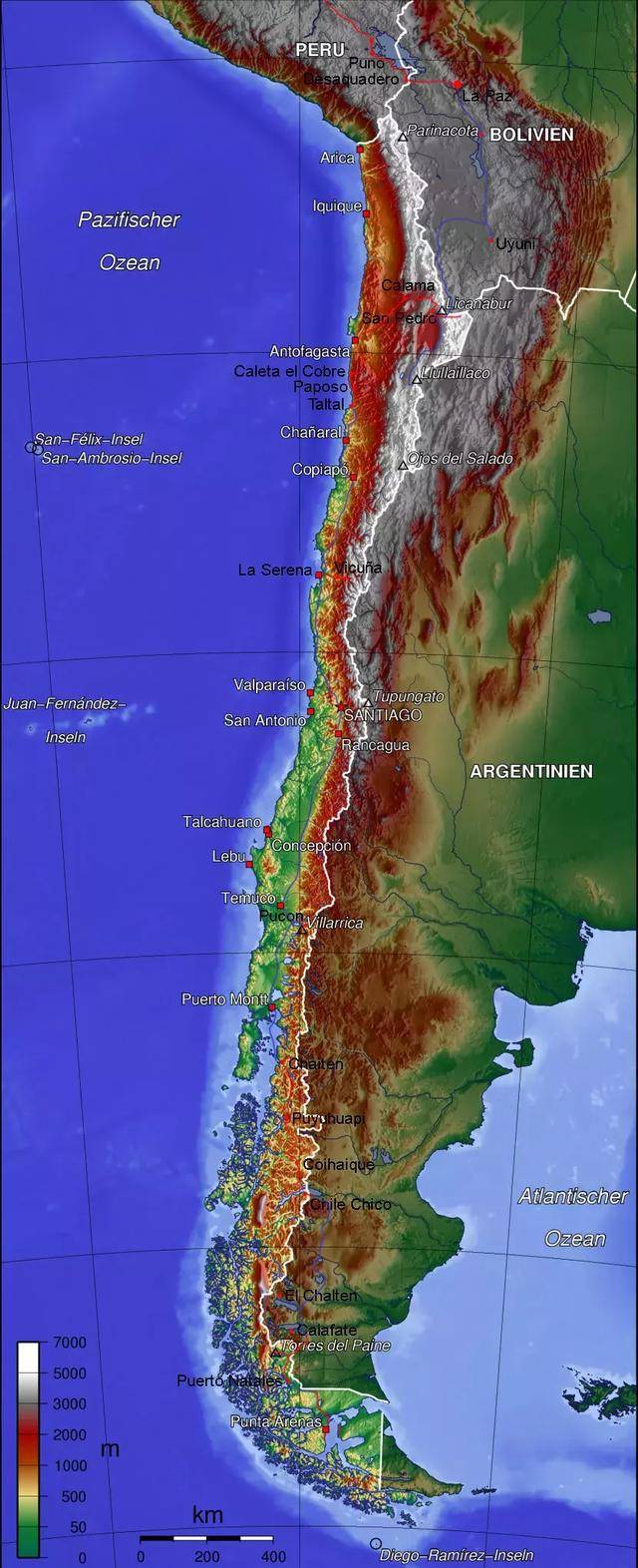 智利南北长4000公里东西仅宽100公里怎么印地图成为全民难题