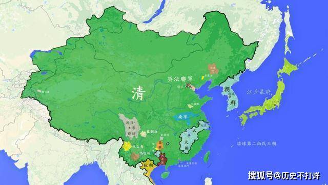 太平天国鼎盛时期的国土面积有多大,与清廷相比如何?