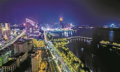 金沙湾夜色.