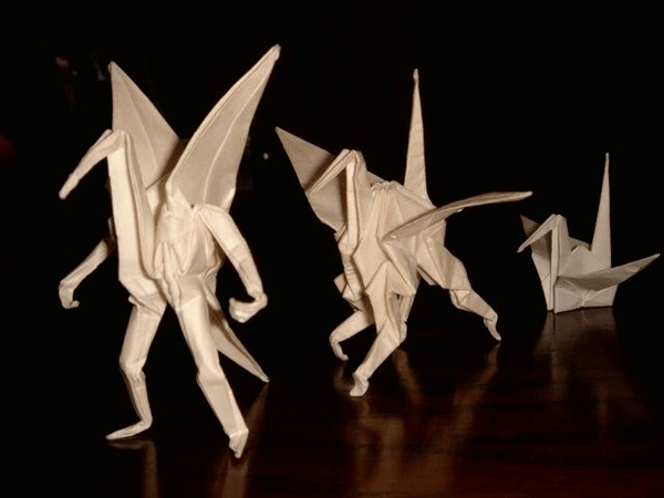 陈根：日本手工达人折出奇葩千纸鹤，一场意料之外的创造_初宫