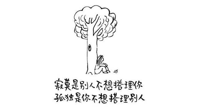 寂寞是别人不想搭理你,孤单是你不想搭理别人人生可以随心所欲,但不能