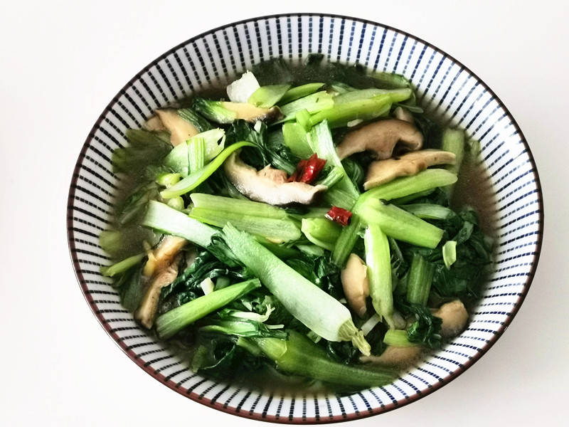 香菇炒油菜