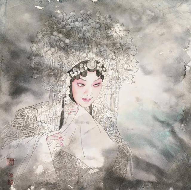 中国工笔画学会副会长王志纯戏曲人物作品欣赏