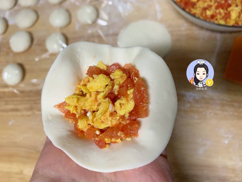 原创番茄馅包子原来这么好吃鲜美多汁又清爽比吃肉包子还香