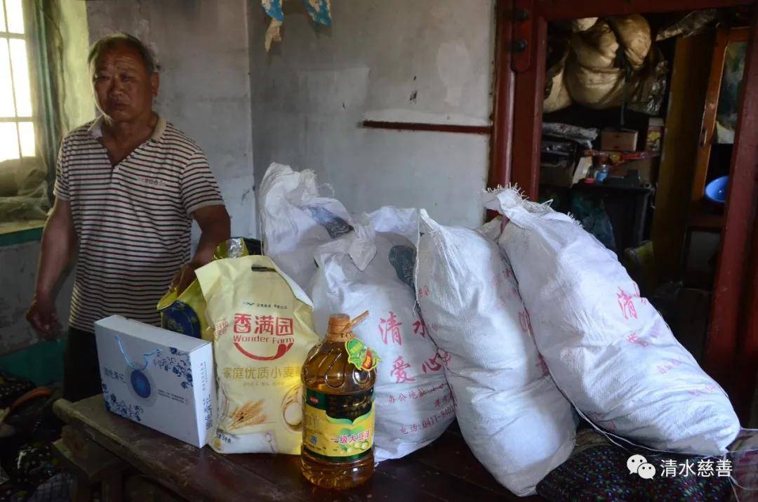 下乡送温暖，清水慈善为瓦房店市三台乡送爱心物资