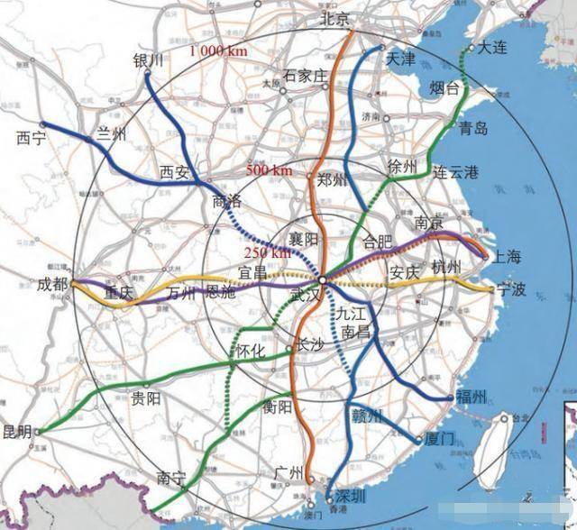 湖北周边这4条高铁,不仅可巩固武汉和襄阳,还能形成荆州新枢纽