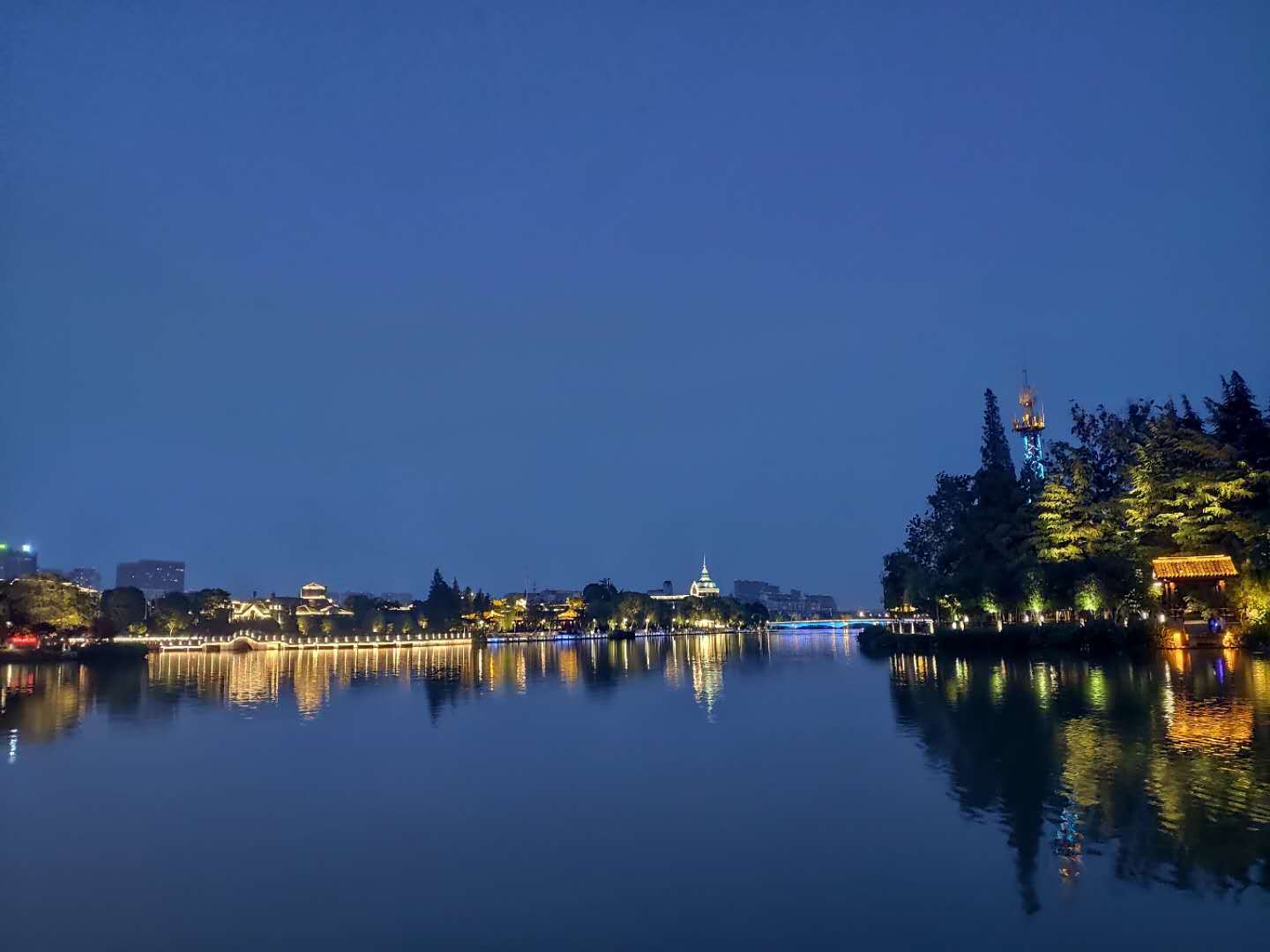 南通唯一的5a级景区,夜景真的好美,堪比杭州西湖