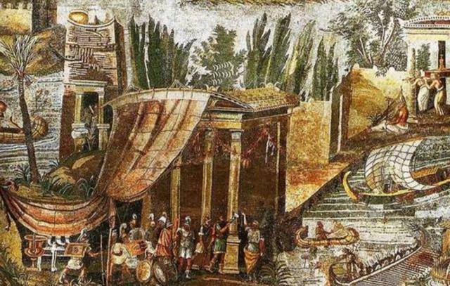 记载有托勒密埃及时期商贸的壁画