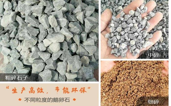 不同粒度的砂石