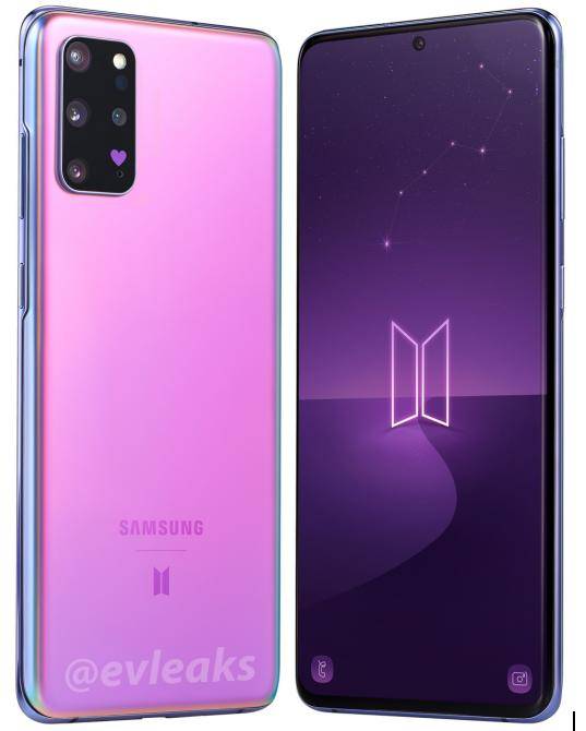 三星galaxys20bts版曝光应援紫定制全家桶相机小心心真爱了
