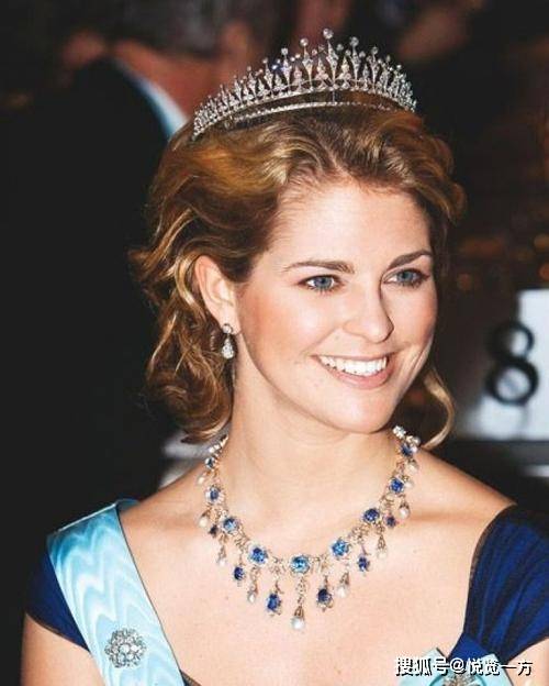 瑞典王室的珠宝虽然没有英国王室多,但每一件搭在玛德琳公主身上,真是
