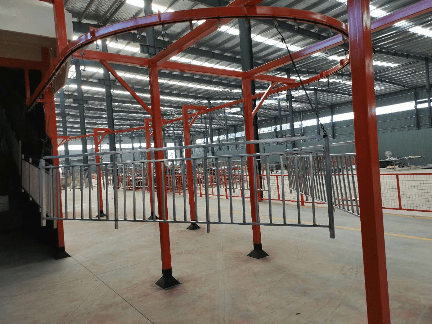 斯普瑞|江苏斯普瑞护栏粉末喷塑设备厂家YT280H系列开启护栏涂装行业新步调！