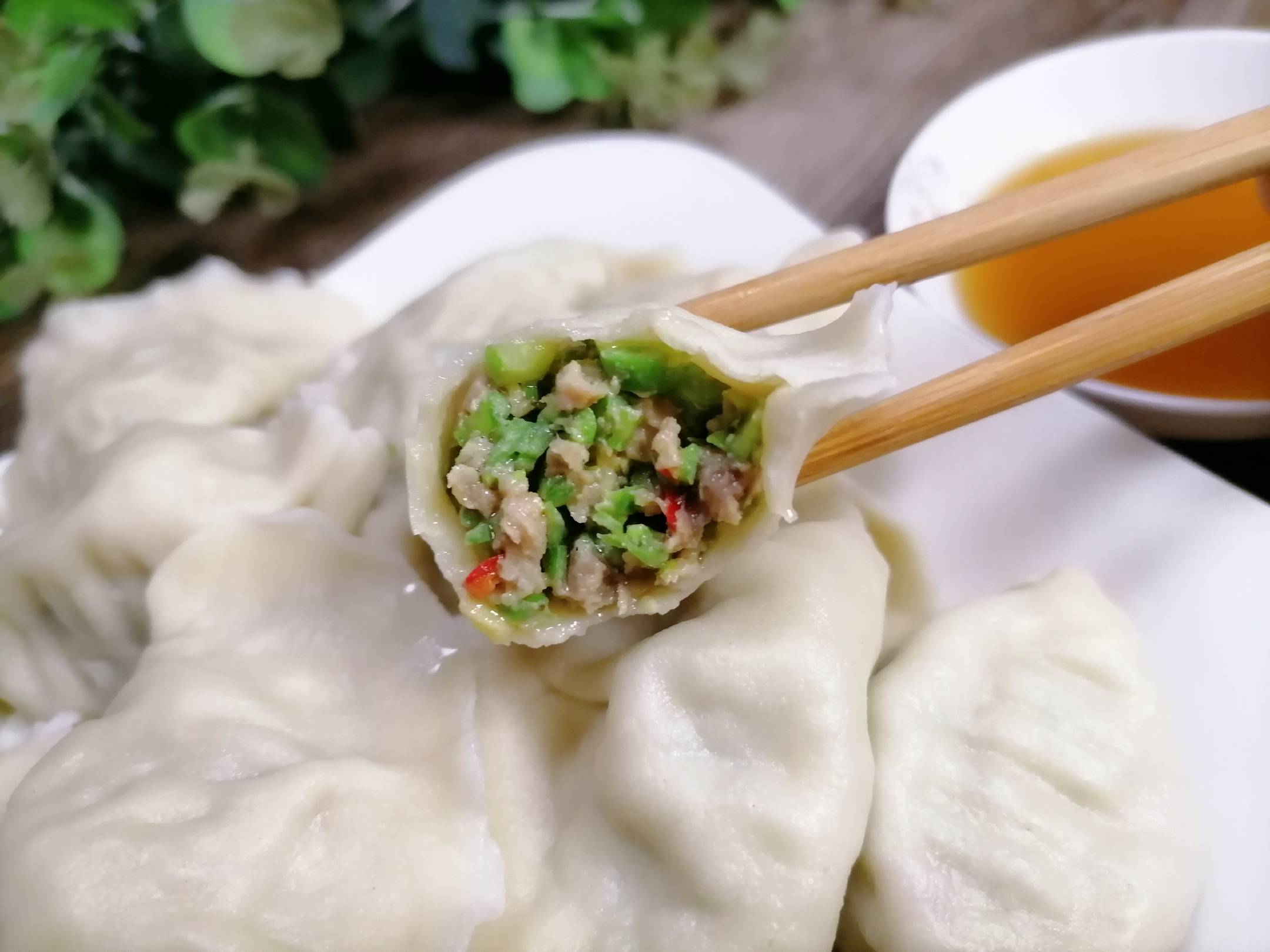 夏季什么馅儿的水饺好吃试试长豆角猪肉水饺家常庄户做法