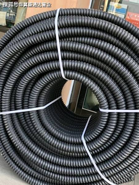 地区市政电力和穿线常用管,碳素螺纹管,黑色盘状螺纹管,内有穿线钢丝