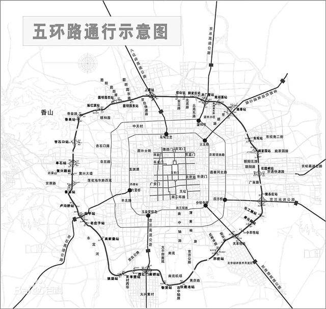 北京四环65公里;郑州的三环线,全长55公里,四环,相当于1.