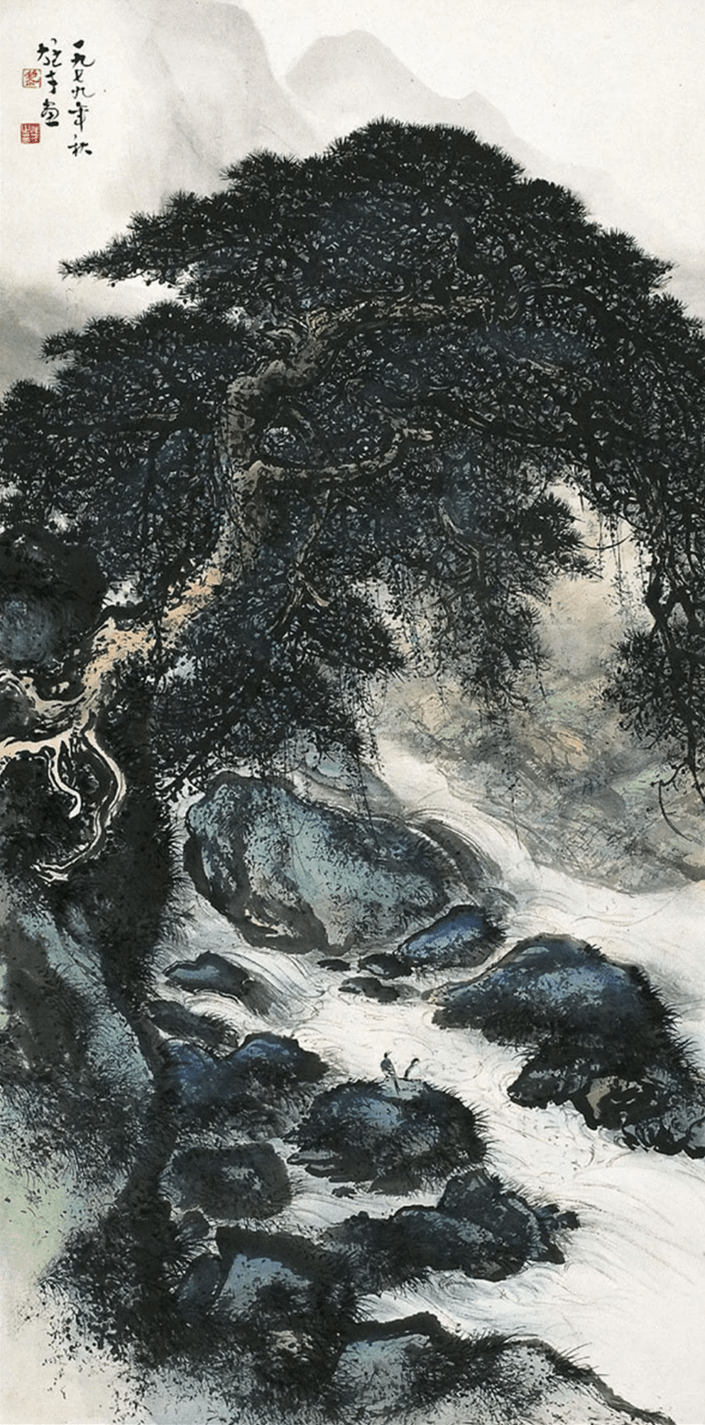 黎雄才：岭南画派代表！黎家山水甲天下！进来看8960万的不老松