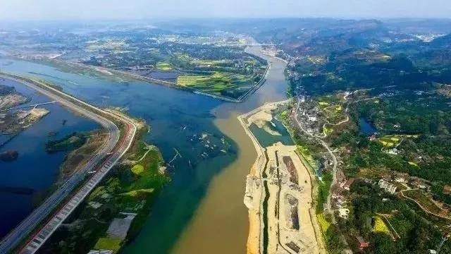 两江交汇之地 孕育码头文化 彭山 岷江,府河 两江交汇于江口街道