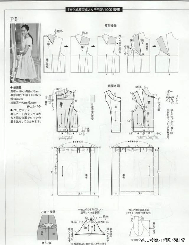 多款时尚女装女连衣裙春夏服装裁剪纸样图