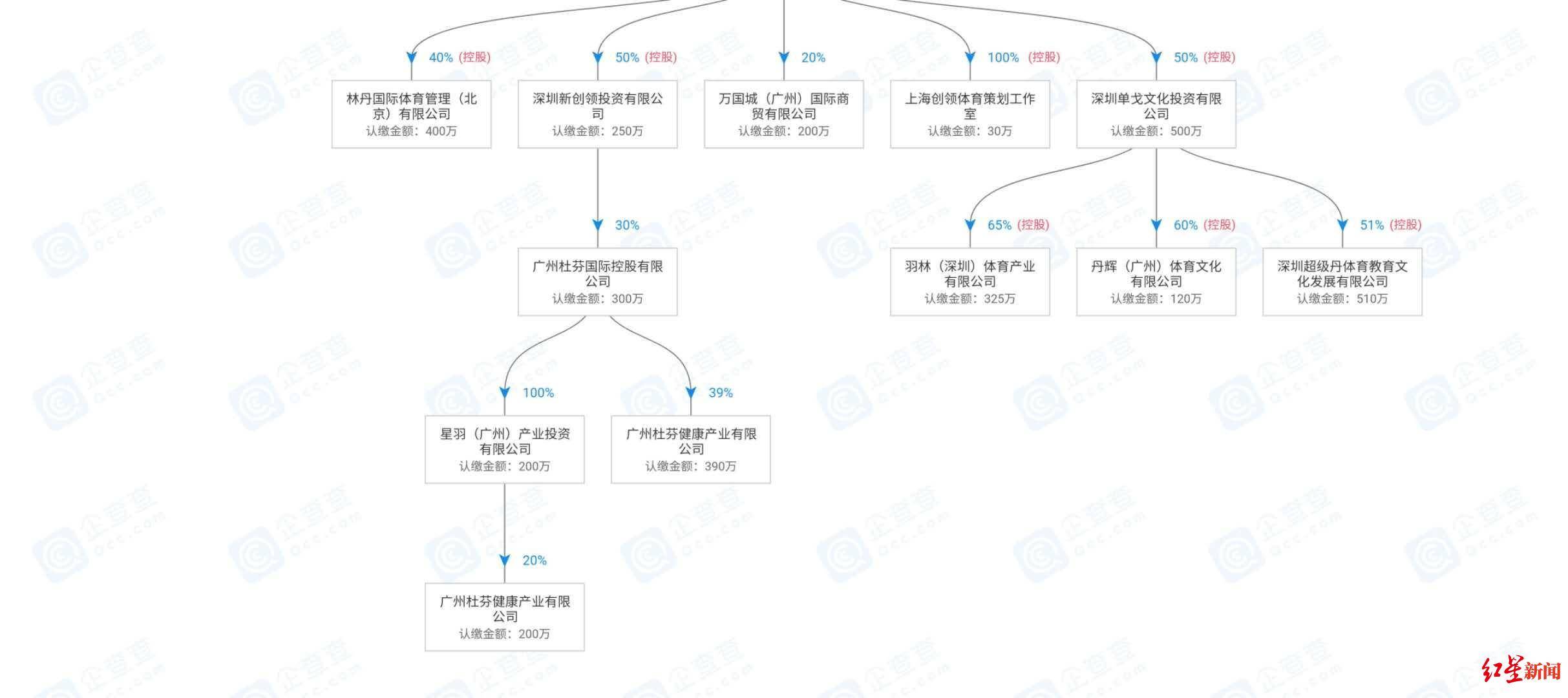 林丹庞大商业版图关联企业11家 5年前收入已达2750万_品牌