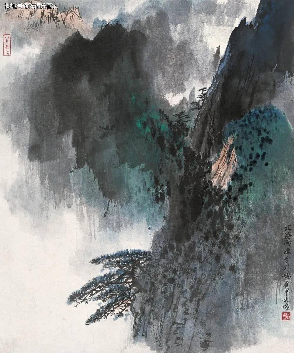 宋文治泼彩山水,让人沉醉!