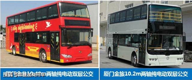 厦门金旅(大小金龙)两家企业均为两轴纯电动双层公交客车,厦门金龙