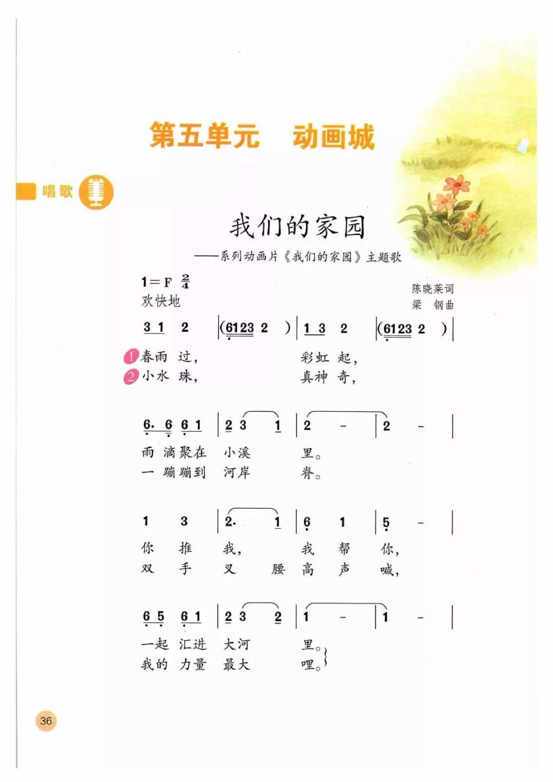 小学出旗曲谱子_阿旗白城子小学(5)