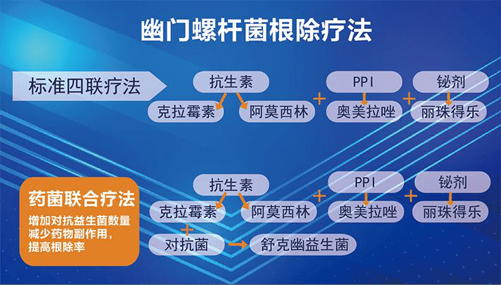 hp四联治疗方案示意图