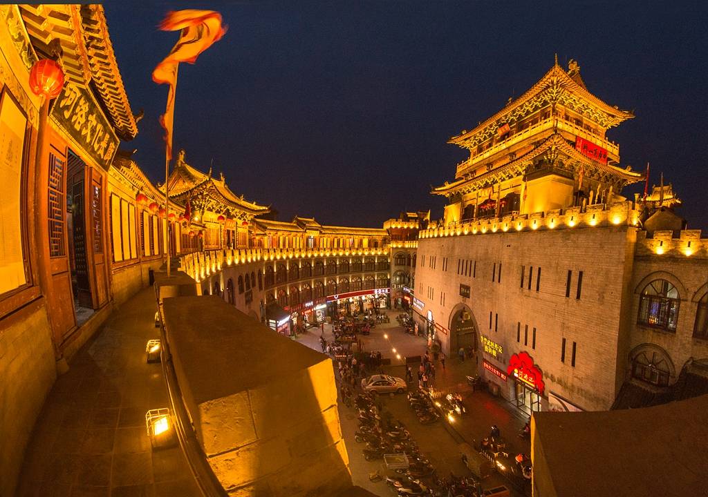 原创洛阳丽景门夜景