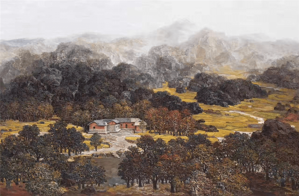 李书成红色革命主题系列油画作品欣赏