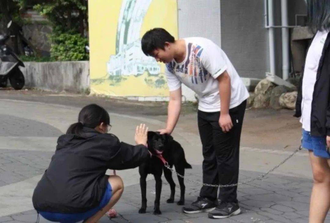 黑狗|男子去学校找“校长”，学生指着一只大黑狗说：那就是！