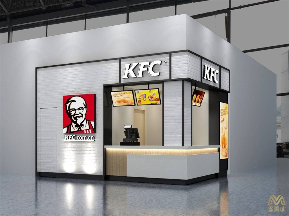 kfc肯德基炸鸡汉堡小吃店#餐厅设计#汉堡店设计