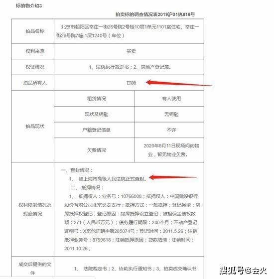 面容|甘薇豪宅被低价拍卖，涉5.3亿欠款案，面容憔悴感世态炎凉