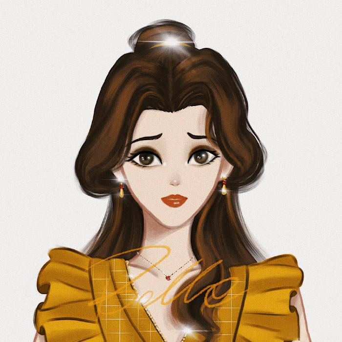 乐佩|迪士尼公主的证件照：颜值在线没有翻车，小美人鱼红发比美貌抢镜