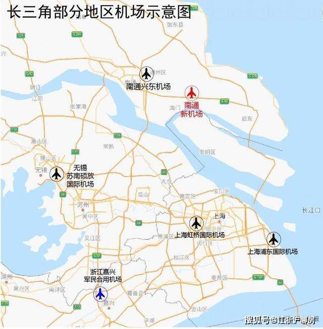 原创南通凭什么争下"上海第三机场"?专家:地处江北,利于上海北拓