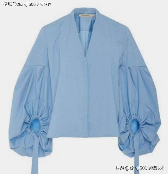 袖子|6款时装袖子制版教程有纸样参考