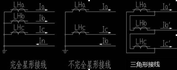 在电力系统中, 电流互感器二次绕组最经常使用的是完全星形接线,不