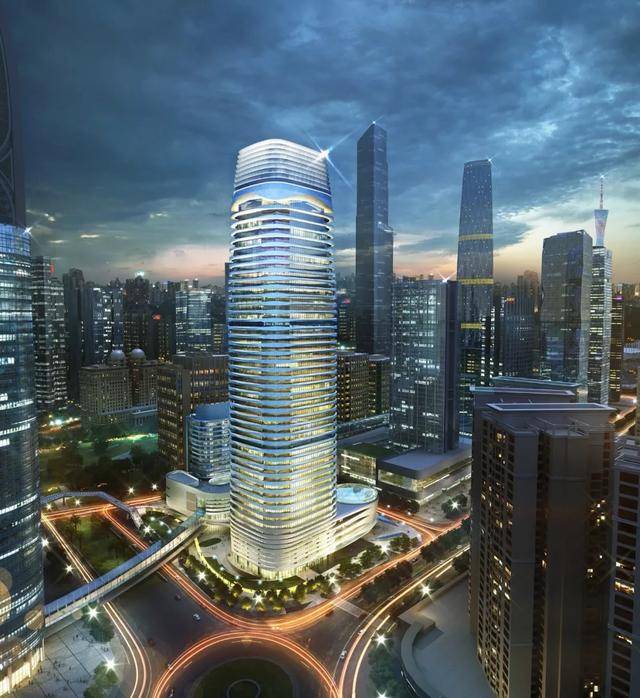 原创广州最美夜景大楼!典型绿色智能化建筑,成广州公认地标建筑