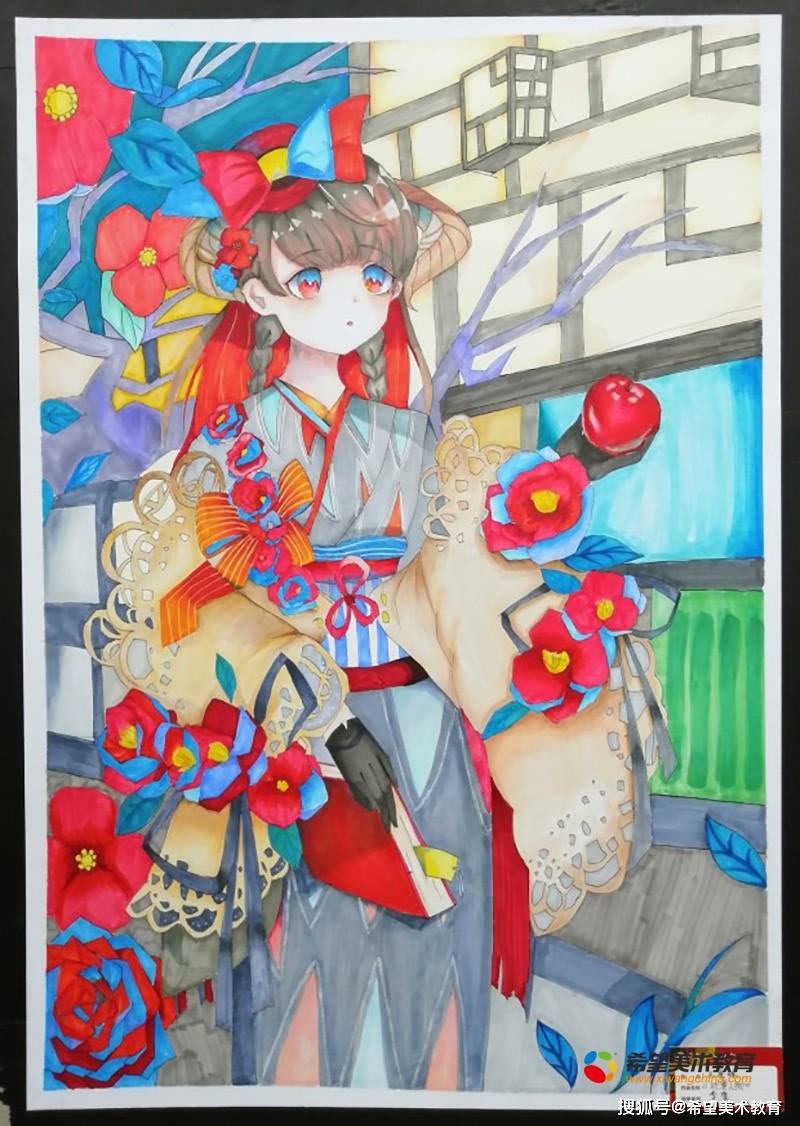 原创希望美术教育漫画班小画家作品展示