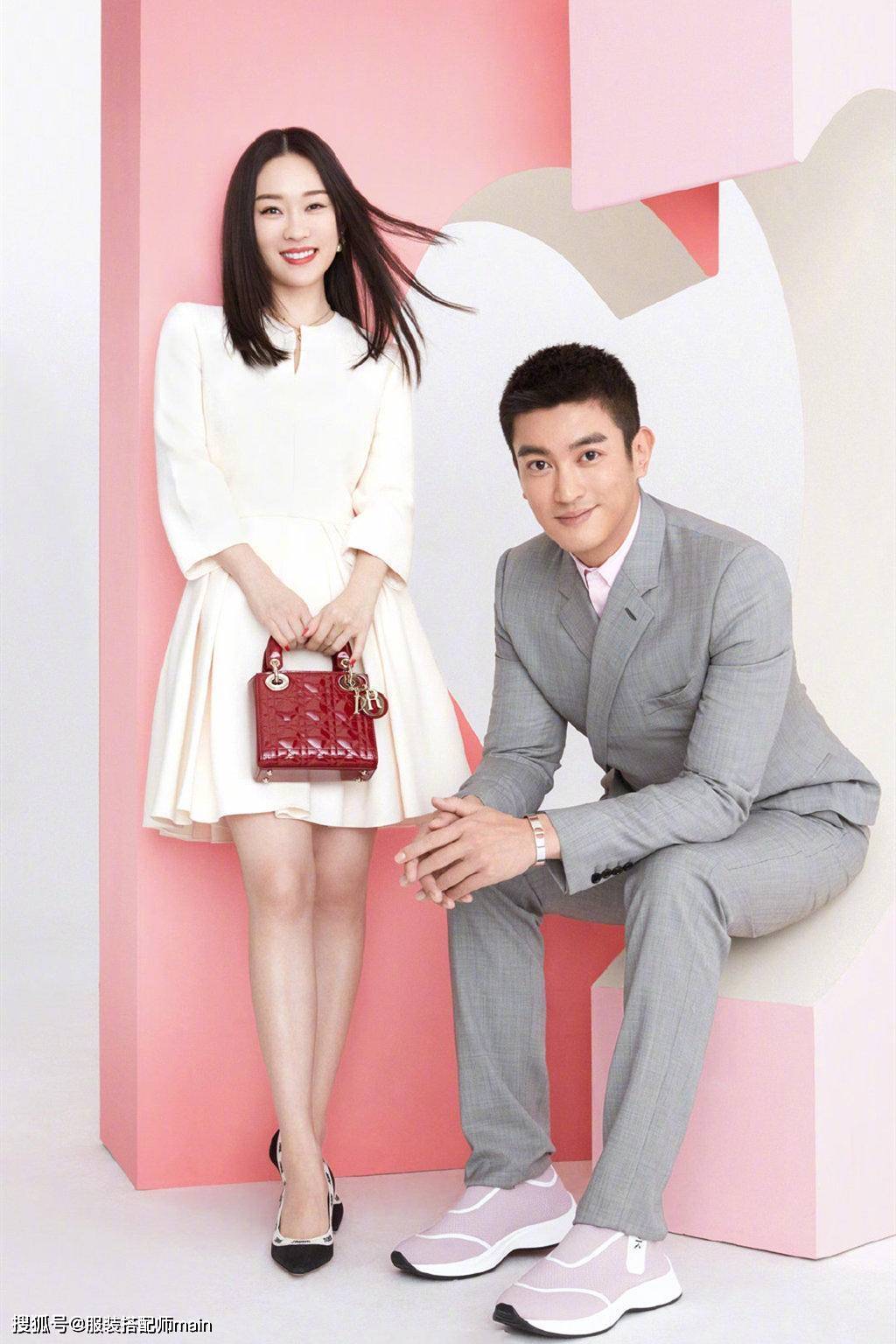 杜江|杜江夫妇现身，大5岁老婆西装纱裙时髦俏皮，腰和老公的腿一样细