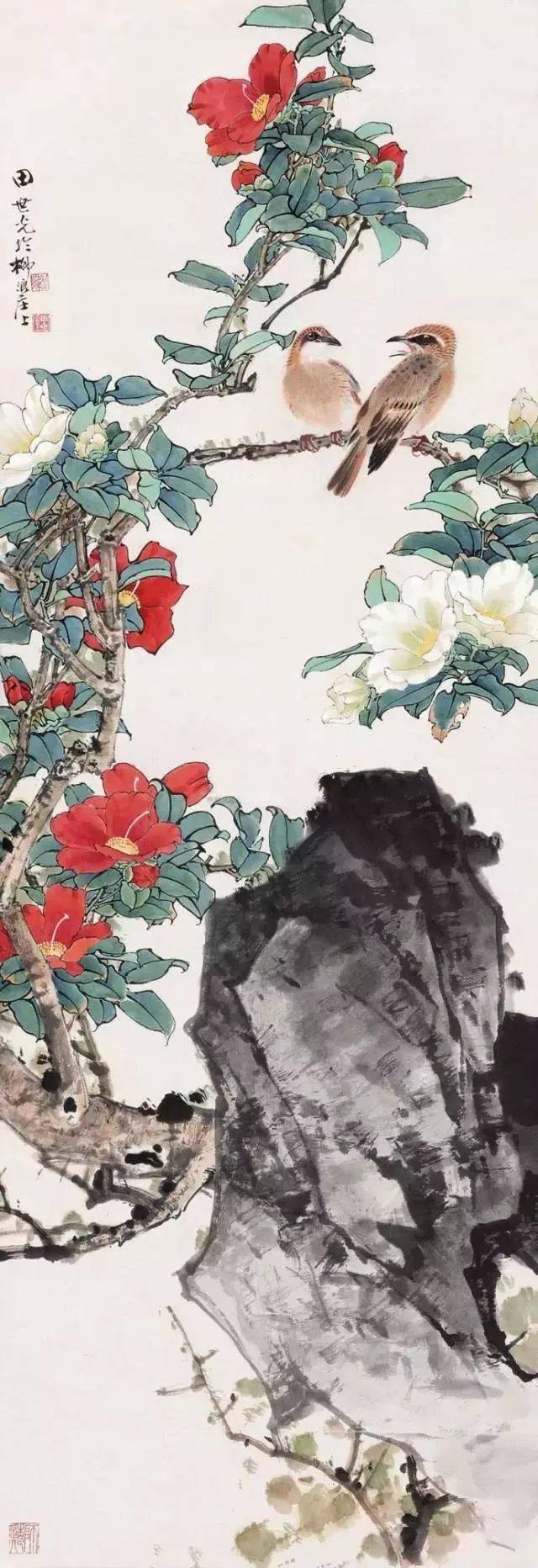 中国现代工笔花鸟画名家田世光绘画作品欣赏_搜狐网