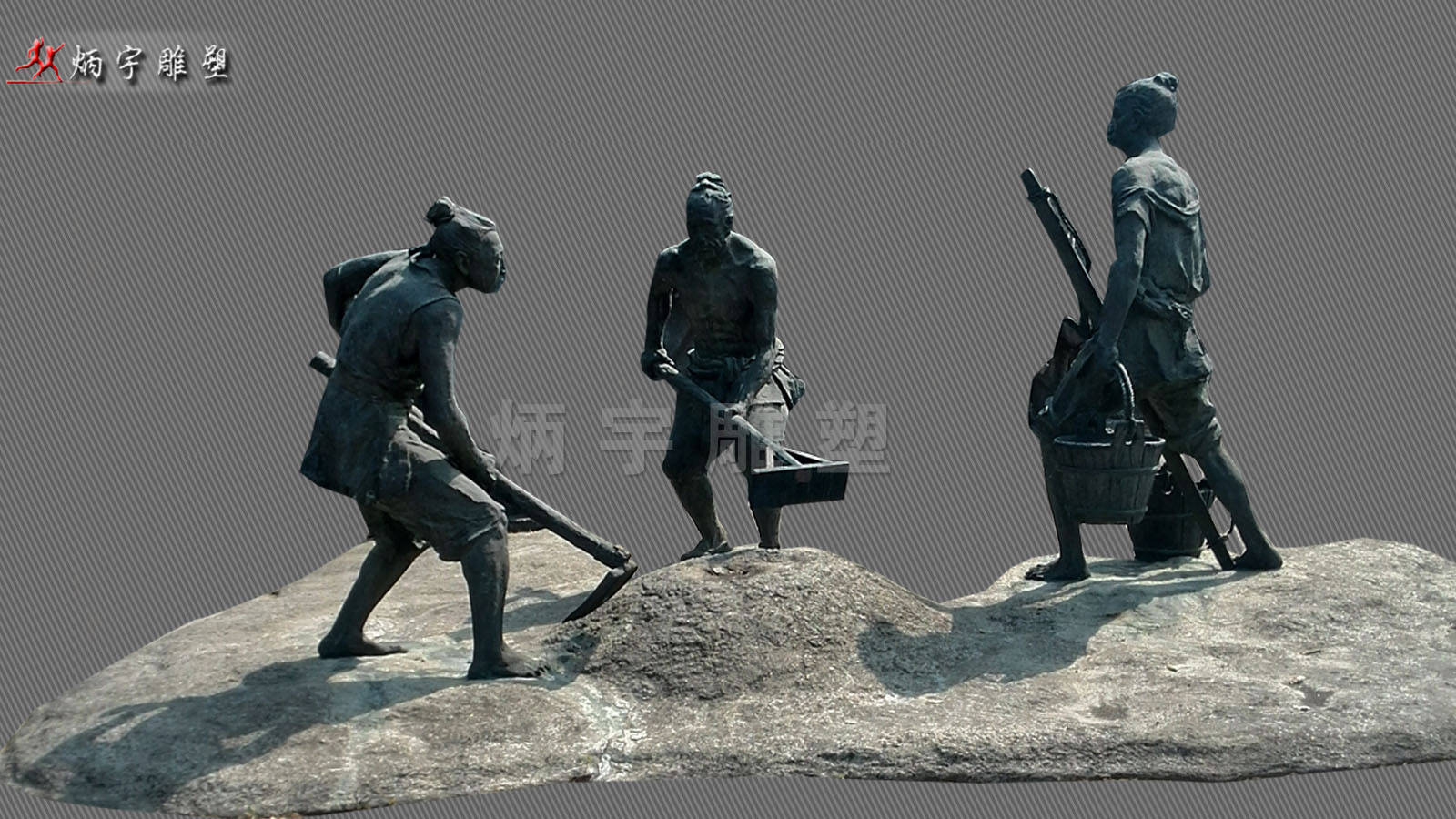 修路工人雕塑,古代人物雕塑,建筑工人雕塑