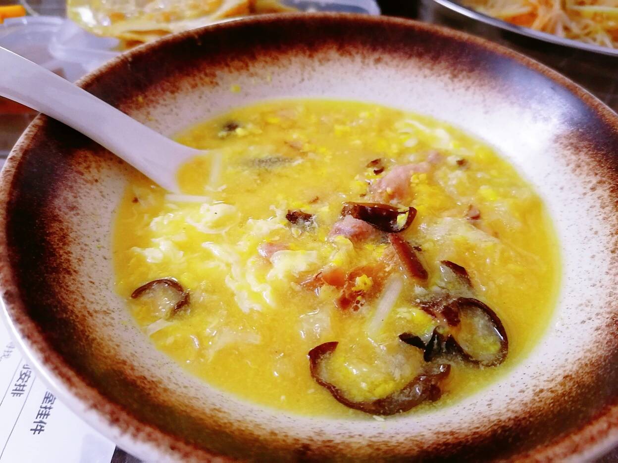 冬菇|做法简单，鲜美好吃玉米羹