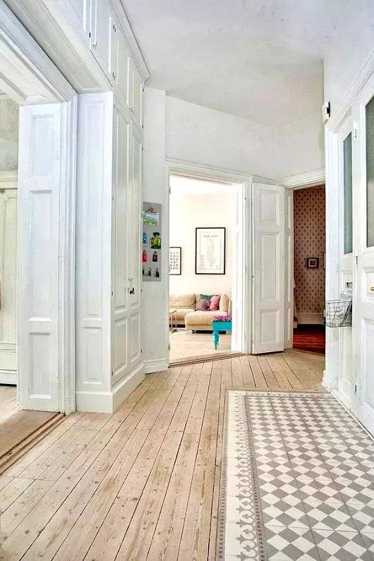 纹理|玄关瓷砖居然可以这样铺，邻居分分钟挤破门！