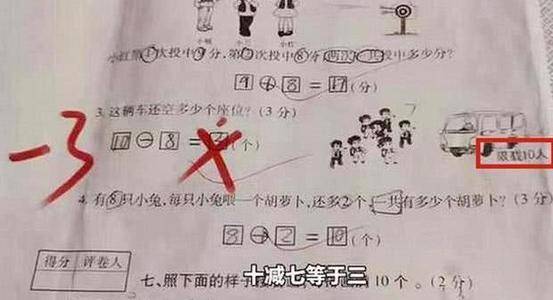 年级|小学习题套路多，一年级的一道数学题，全班59人全军覆没