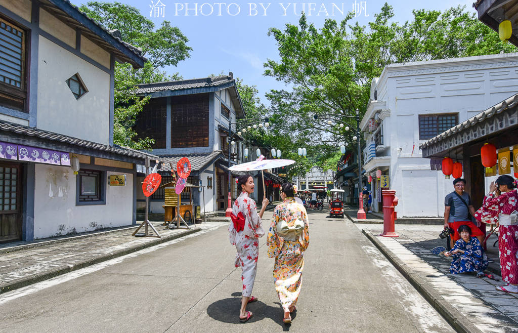 原创广东有条日本街满街都是和服美女漫步其间还以为到了日本