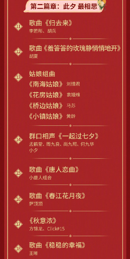 山河|央视七夕晚会阵容陈乔恩、李治廷、蔡徐坤、刘宇宁等都在，当贝投影仪大屏看爽